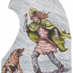 11” x 17” Line & Wash, Pen & Ink with Watercolor Medieval Changeling by Scott A. Story