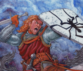 The Brotherhood of Broken Men Acrylic Painting The Brotherhood of Broken Men Book Cover by Scott A. Story