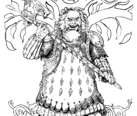 The Knight in Green is a giant knight, very robust, who wears all green armor. As long as he is attending to his purpose, testing the bravery and worthiness of mortal knight, he is unkillable, and may even reattach his head or limbs. He wears a coat of plates, over a mail hauberk, over a stuffed aketon, and his giant, two-handed axe is unique. He is Saturnian and august, but boisterous, loud, and full of humor too. The Knight in Green is a giant knight, very robust, who wears all green armor. As long as he is attending to his purpose, testing the bravery and worthiness of mortal knight, he is unkillable, and may even reattach his head or limbs. He wears a coat of plates, over a mail hauberk, over a stuffed aketon, and his giant, two-handed axe is unique. He is Saturnian and august, but boisterous, loud, and full of humor too.